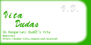 vita dudas business card